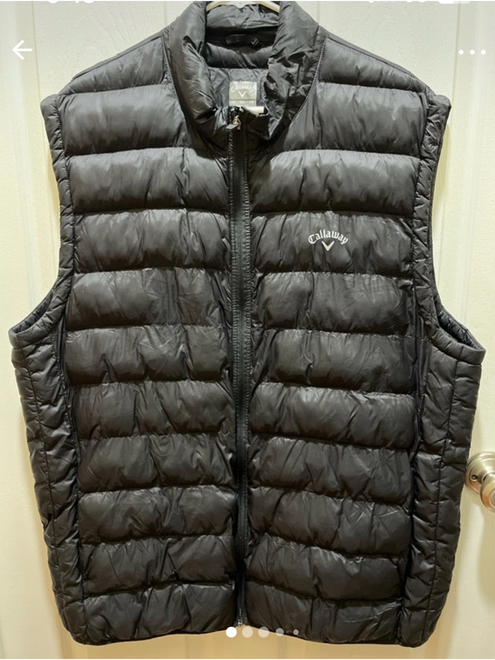 Callaway Black Quilted Puffer Vest